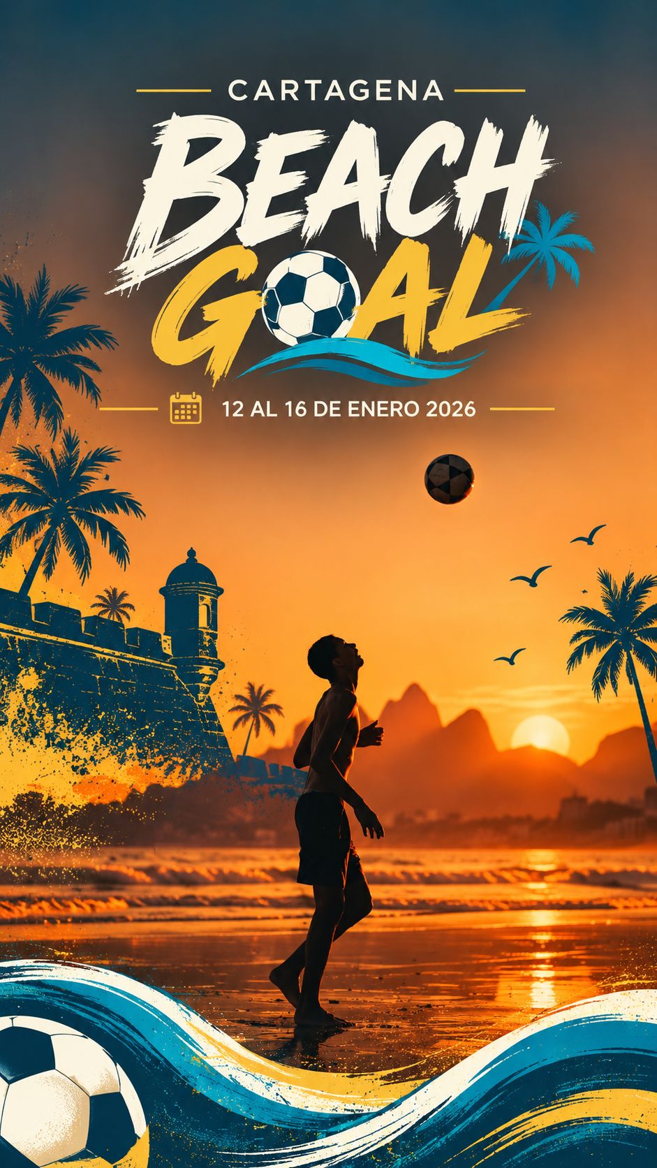 Afiche Cartagena Beach Goal